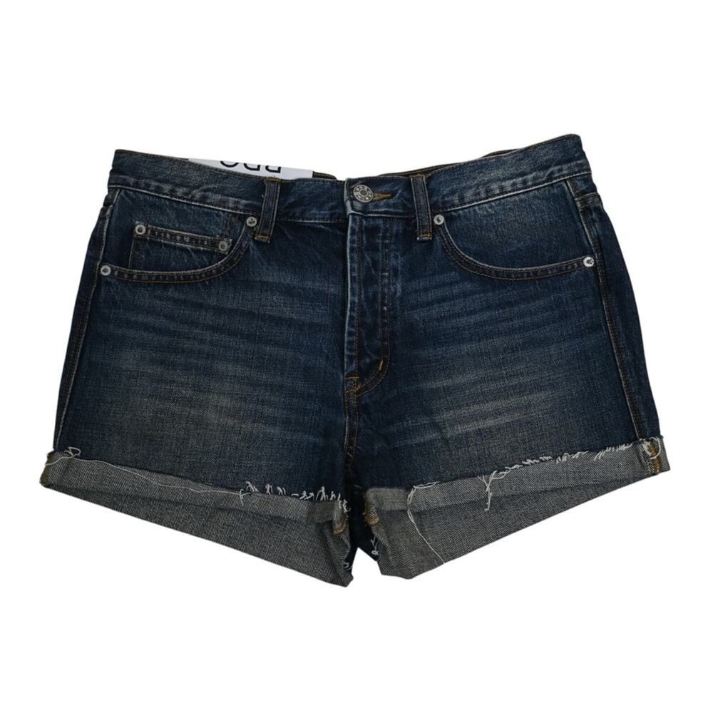 BDG Womens 27W Tom Girl Mid Rise Button Fly Jean Shorts NEW